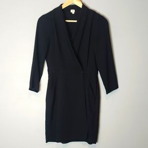 Wildred Black Wrap Dress